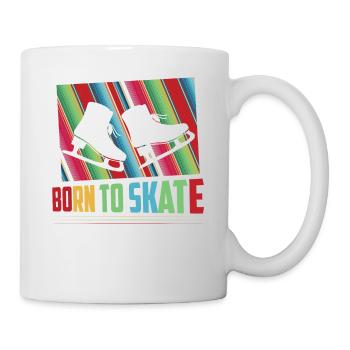 Born To Skate Skating Figure Skater - Tasse - Weiß - Rechts