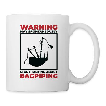 Drôle de joueur de cornemuse Joueur de cornemuse - Mug blanc - blanc - Droite
