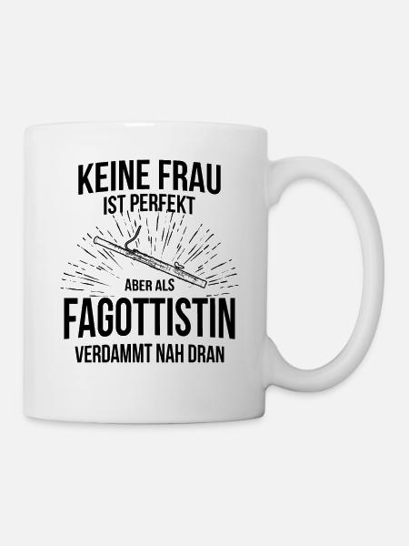 Fagott Fagottspieler Fagottist - Tasse - Weiß