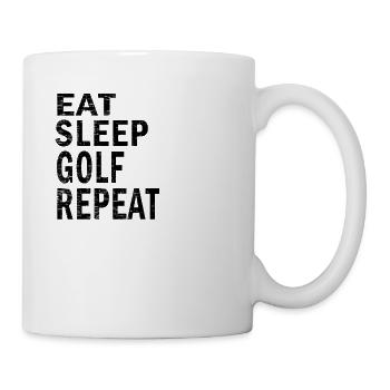 Eat sleep Golf repeat for Golf lovers - Mug - white - Right
