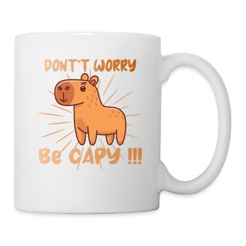 Capy Capybara Animal be Happy be Capy - Mug - white - Right
