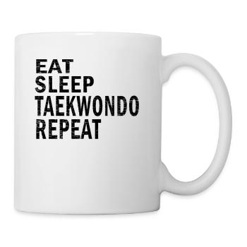 Eat sleep taekwondo repeat for taekwondo lovers - Mug - white - Right
