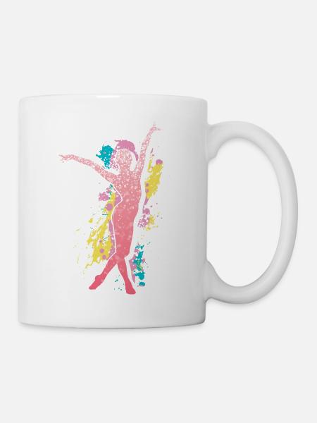 Gymnastique | Gymnastique Gymnastique Filles Femmes - Mug blanc - blanc