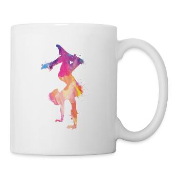 Turnen | Turnerin Gymnastik Turnen Mädchen Frauen - Tasse - Weiß - Rechts