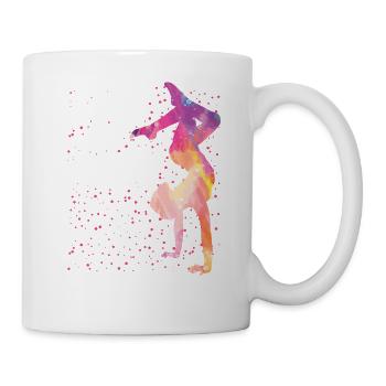 Turnen | Turnerin Gymnastik Turnen Mädchen Frauen - Tasse - Weiß - Rechts