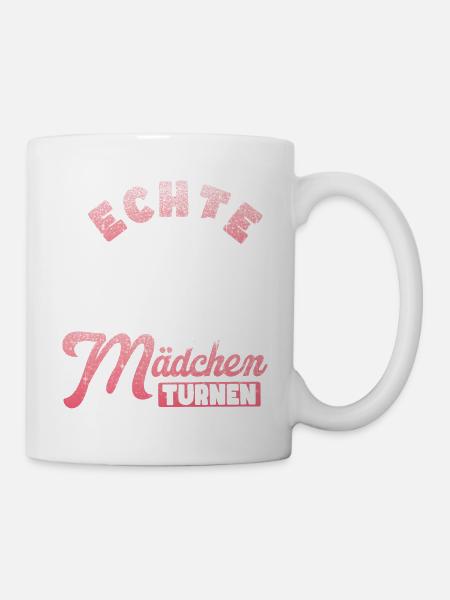 Turnen | Turnerin Gymnastik Turnen Mädchen Frauen - Tasse - Weiß