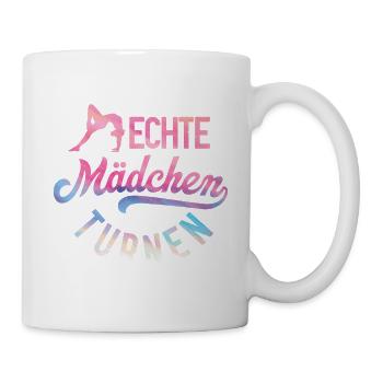 Turnen | Turnerin Gymnastik Turnen Mädchen Frauen - Tasse - Weiß - Rechts
