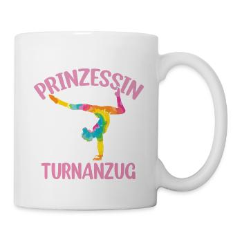 Turnen | Turnerin Gymnastik Turnen Mädchen Frauen - Tasse - Weiß - Rechts