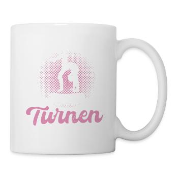 Turnen | Turnerin Gymnastik Turnen Mädchen Frauen - Tasse - Weiß - Rechts