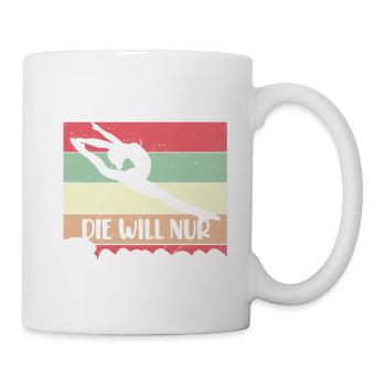 Turnen | Turnerin Gymnastik Turnen Mädchen Frauen - Tasse - Weiß - Rechts