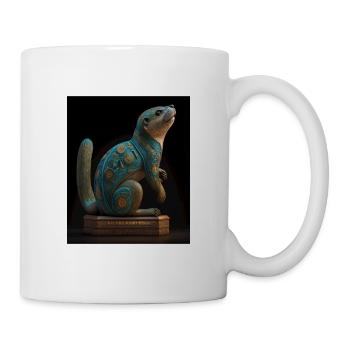 Aesthetic Cool Otter Design Aesthetic Cool Art - Mug - white - Right