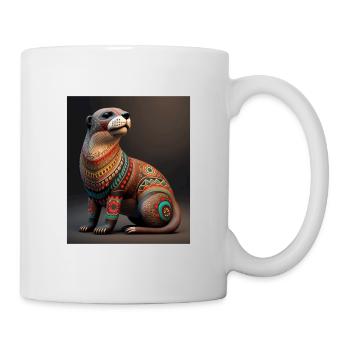 Aesthetic Cool Otter Design Aesthetic Cool Art - Mug - white - Right
