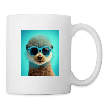 African Otter Pride Pop Art Black Afro Otter - Mug - white - Right