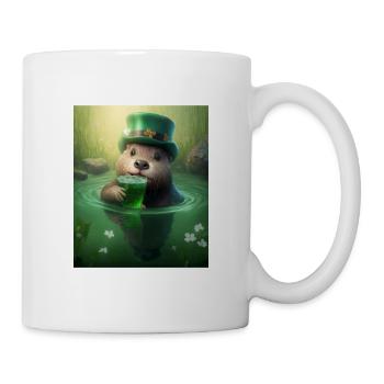 Kawaii Otter Pet Lucky Sea Otter - Tasse - Weiß - Rechts