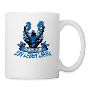 Mannheim ein Leben lang - Tasse - Weiß - Rechts