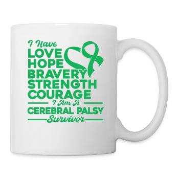 Cerebral Palsy Consciousness Cerebral Palsy About - Mug - white - Right