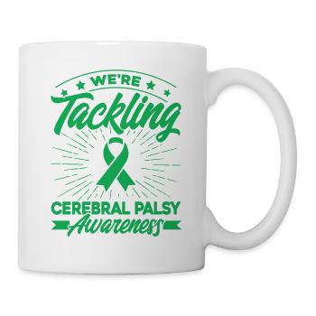 Green Ribbon Cerebral Palsy Support Zer - Mug - white - Right