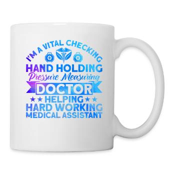 Medizinische Assistentin Zertifizierte medizinisch - Tasse - Weiß - Rechts