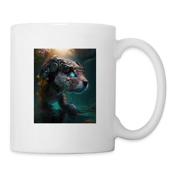 Science Fiction Evolved Animal Robot Otter - Tasse - Weiß - Rechts