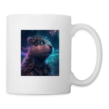 Science Fiction Evolved Animal Robot Otter - Tasse - Weiß - Rechts