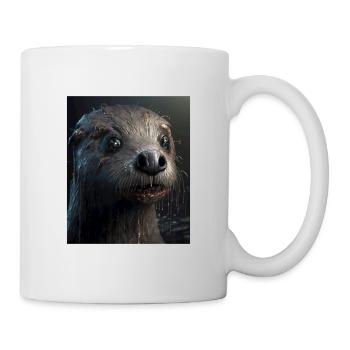 Creepy Otter Creature Spooky Zombie Otter - Mug - white - Right