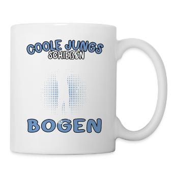 Coole Jungs schießen Bogenschütze Bogenschützen - Tasse - Weiß - Rechts