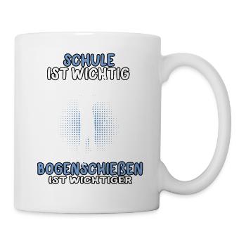 Bogenschießen wichtiger Bogenschütze Bogenschützen - Tasse - Weiß - Rechts