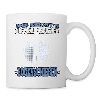 Ich geh Bogenschießen Bogenschütze Bogenschützen - Tasse - Weiß - Rechts