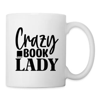 Crazy Book Lady - Mug - white - Right