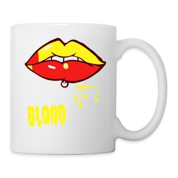 piercing & blood - Mug - white - Right