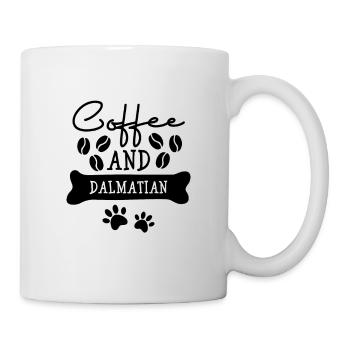 Café et dalmatien - Mug blanc - blanc - Droite