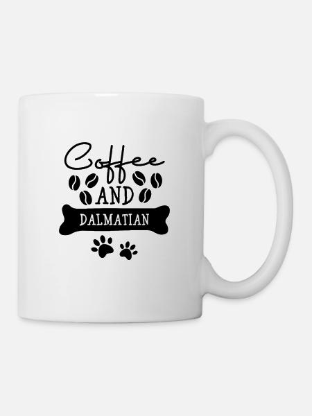 Coffee and dalmatian - Tasse - Weiß
