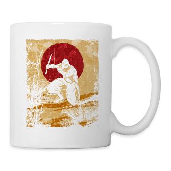 Ninja Japanese Art Vintage Fighter Retro - Mug - white - Right