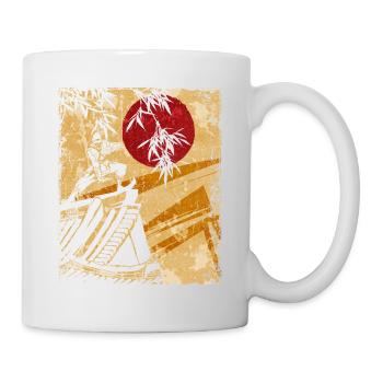 Ninja Japanese Art Vintage Fighter Retro - Mug - white - Right