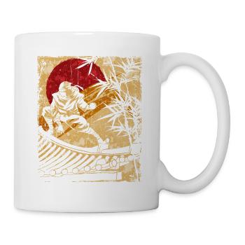 Ninja Japanese Art Vintage Fighter Retro - Mug - white - Right