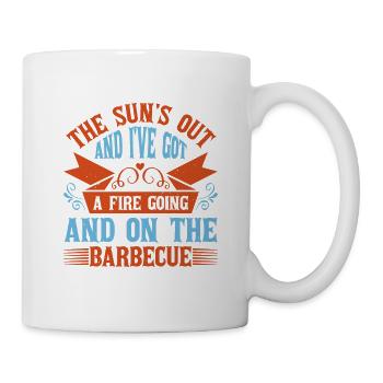 LE SOLEIL EST AU RENDEZ-VOUS ET J’AI UN FEU ALLUMÉ ET ENCORE - Mug blanc - blanc - Droite