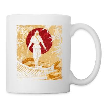 Ninja Japanese Art Vintage Fighter Retro - Mug - white - Right
