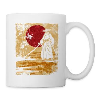 Samouraï Art Japonais Vintage Fighter Rétro - Mug blanc - blanc - Droite
