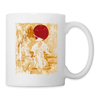 Samouraï Art Japonais Vintage Fighter Rétro - Mug blanc - blanc - Droite
