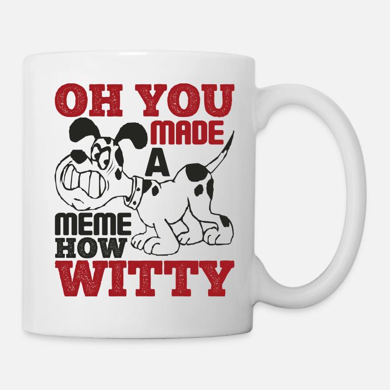 OH TU AS FAIT UN MÈME COMME C’EST DRÔLE SPIRITUEL - Mug blanc - blanc