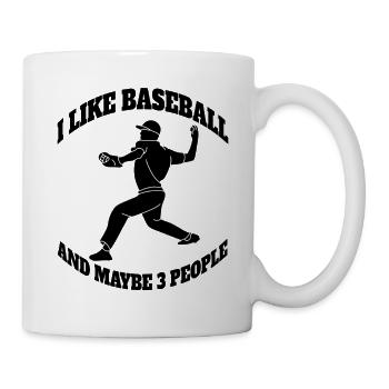 Baseball Baseballteam Baseballer Baseballspieler - Tasse - Weiß - Rechts