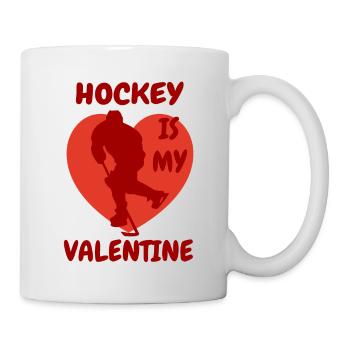 Eishockeyspieler Valentinstag Eishockey Valentine - Tasse - Weiß - Rechts
