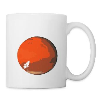 J’irais sur Mars Retro Astronomer Planet Designs - Mug blanc - blanc - Droite