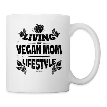 maman végétalienne cool - Mug blanc - blanc - Droite
