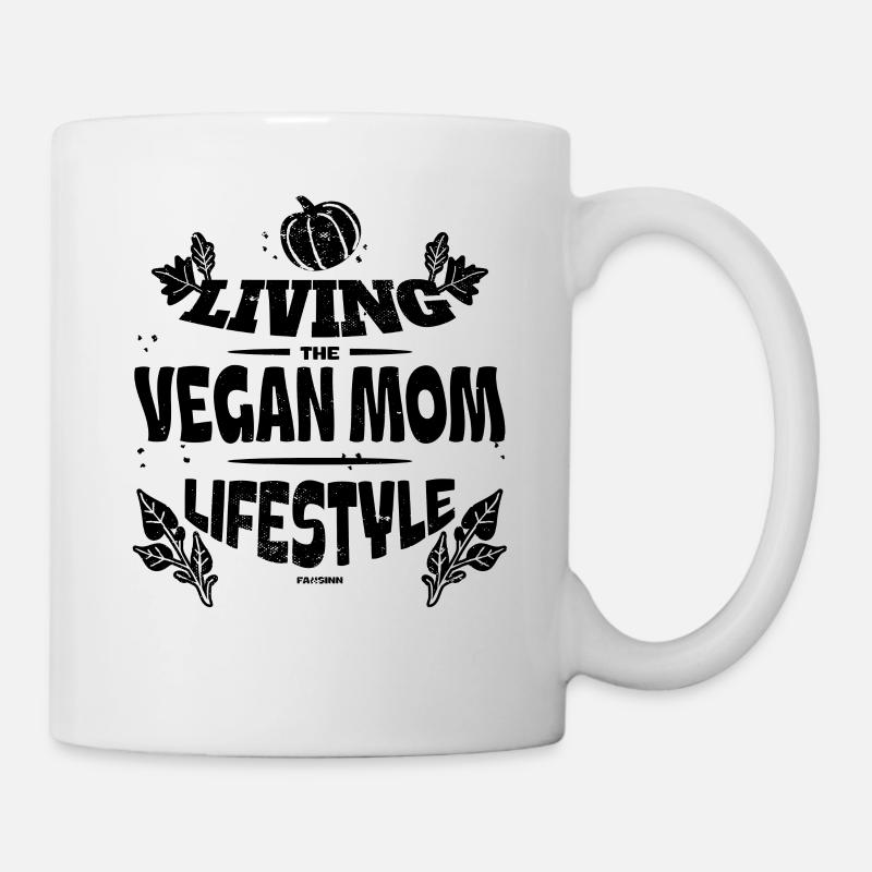 cool vegan mom - Mug - white