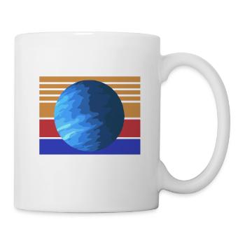 Propulsé par URANUS Retro Solar System Planet - Mug blanc - blanc - Droite