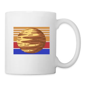 N’oubliez JAMAIS Pluton Retro Vintage Planet Space - Mug blanc - blanc - Droite