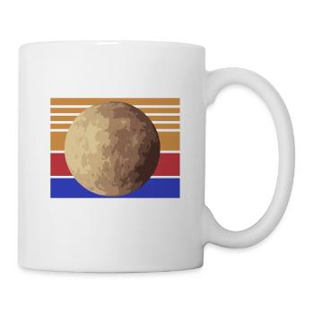 Powered By VENUS Retro Solar System Planet Designs - Mug - white - Right