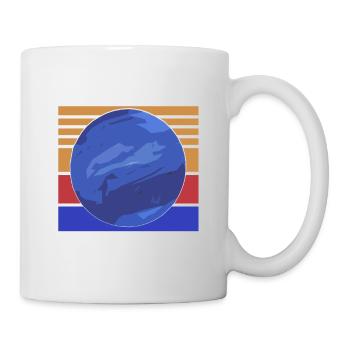 Neptune Is The Answer Retro Funny Solar System - Mug - white - Right