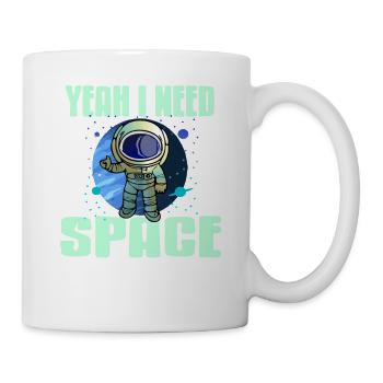 Yeah I Need Space I'll Go To Uranus Retro Funny - Mug - white - Right